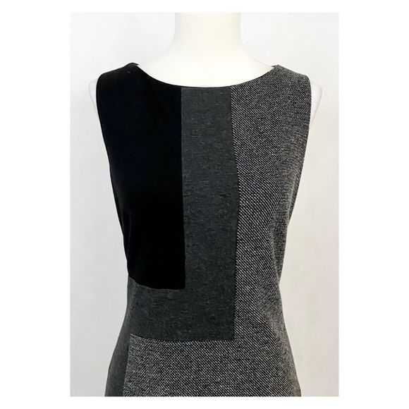 White House Black Market Tweed Color Block Dress - Picture 2 of 11